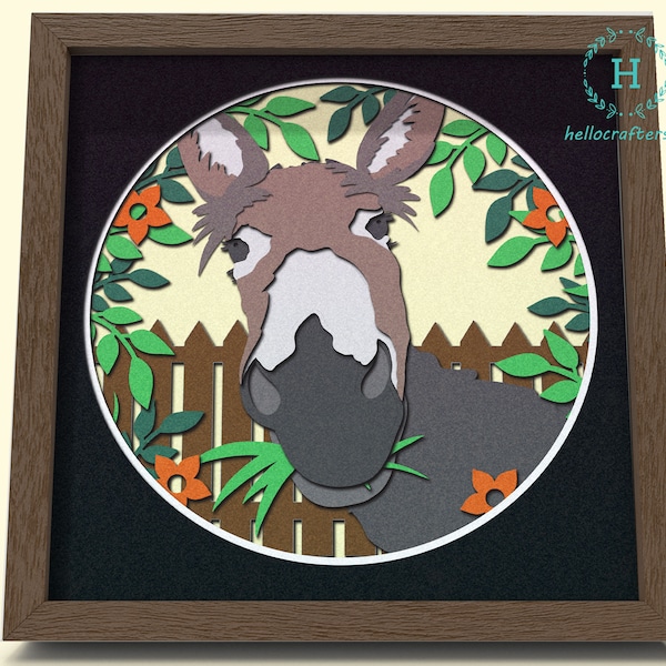 3d DONKEY Svg, DONKEY Shadow Box Svg - Cricut Files, Cardstock Svg, Silhouette Files - HelloCrafterSvg 3d DONKEY Svg, DONKEY Shadow Box Svg - Cricut Files, Cardstock Svg, Silhouette Files - HelloCrafterSvg