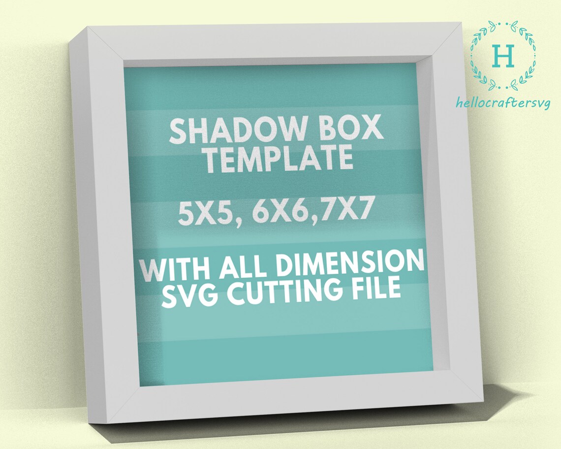 3D SHADOW BOX 2nd Template Svg Cardstock Shadow Box Frame Etsy