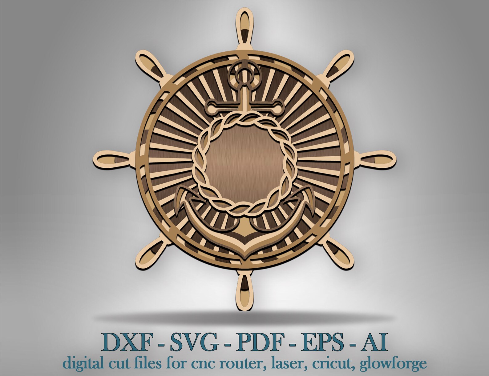 Free Free Layered Anchor Svg 820 SVG PNG EPS DXF File