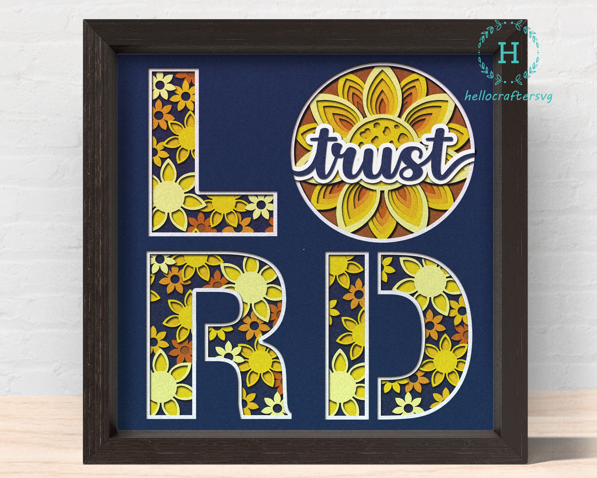 3D LORD Svg Religious Shadow Box Cricut Files Cardstock Etsy