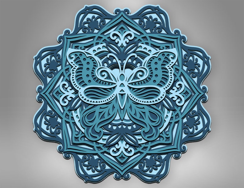 Free Free 198 Layered Mandala Shadow Box SVG PNG EPS DXF File