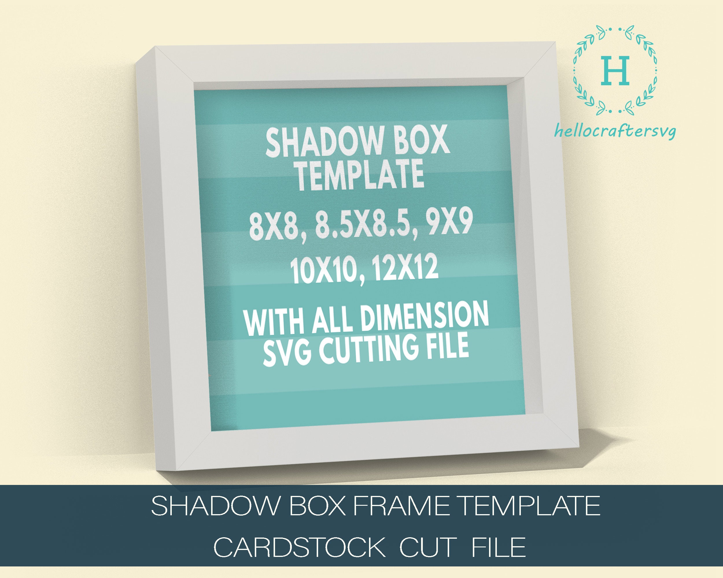 3D SHADOW BOX Template Svg Cardstock Shadow Box Frame - Etsy Canada