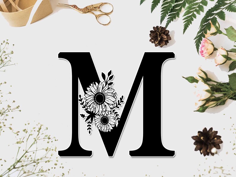 Free Free 82 Floral Letter M Svg SVG PNG EPS DXF File