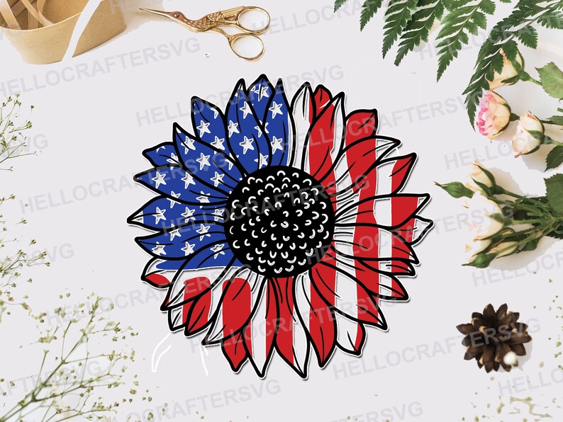 Free Free 329 Vinyl Cricut American Flag Sunflower Svg SVG PNG EPS DXF File