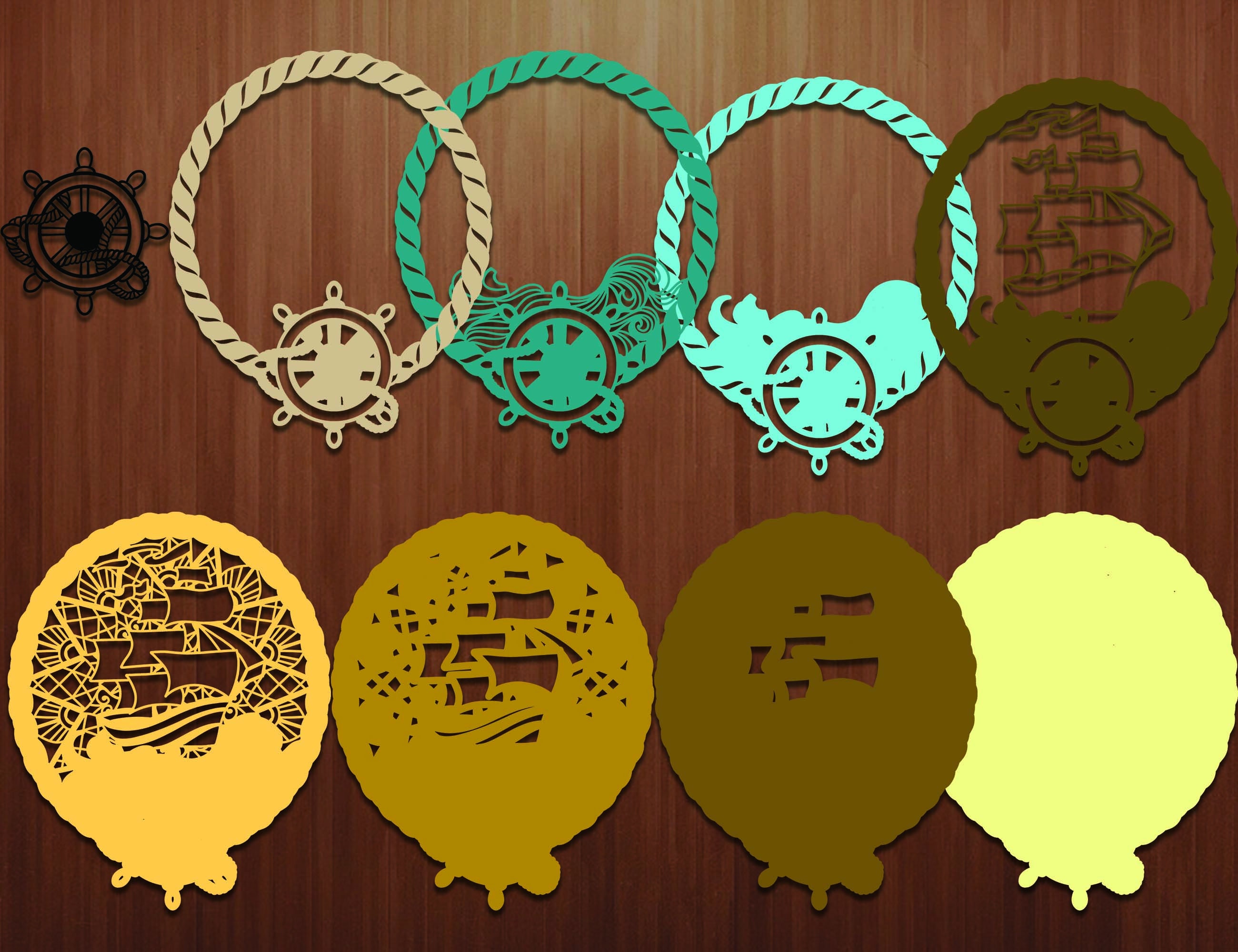 Download Ship Layered SVG Anchor Shadow Box Cricut Svg 3d Anchor ...