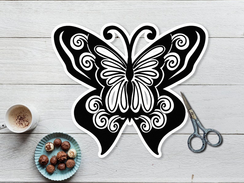 Download Clip Art Art Collectibles Swallowtail Butterfly Mandala Svg Cricut Cutter Craft Your Beautiful Butterfly Design