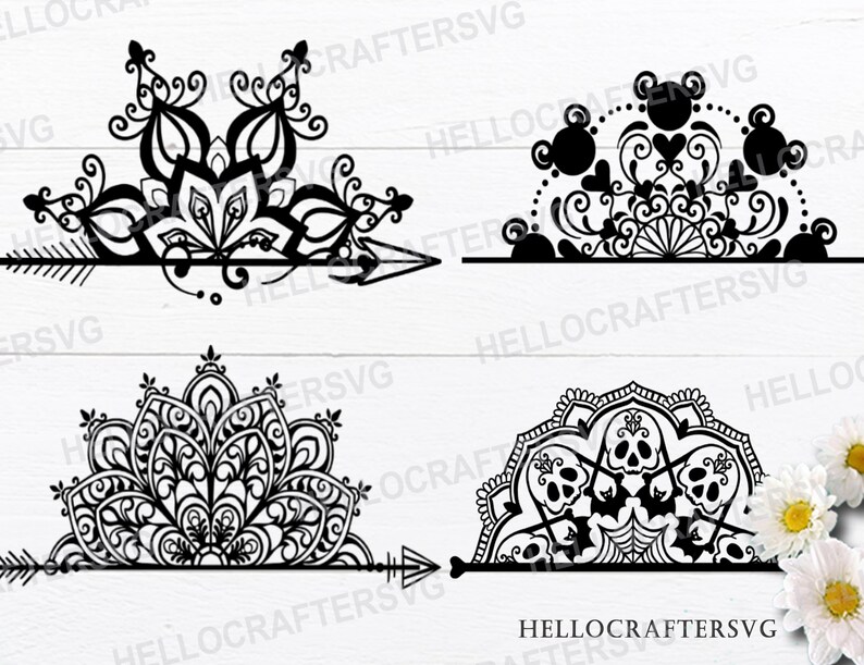 Download Mandala SVG half mandala svg bundle sunflower svg bundle ...