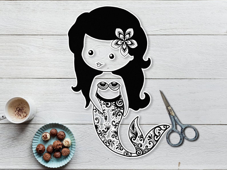 Free Free Mermaid Zentangle Svg 311 SVG PNG EPS DXF File