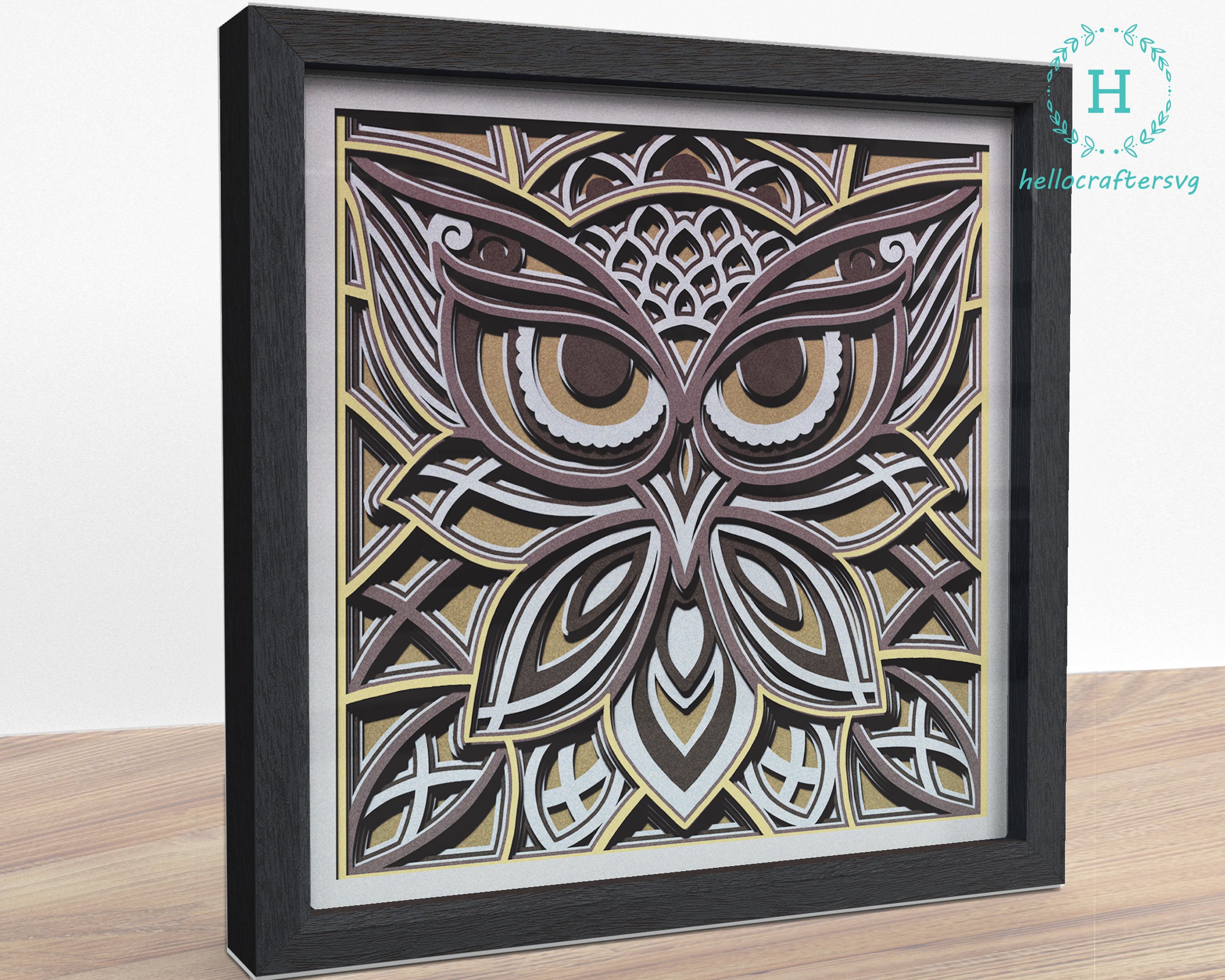 3d Mandala Owl Svg Owl Shadow Box Cricut Svg Cricut Files - Etsy
