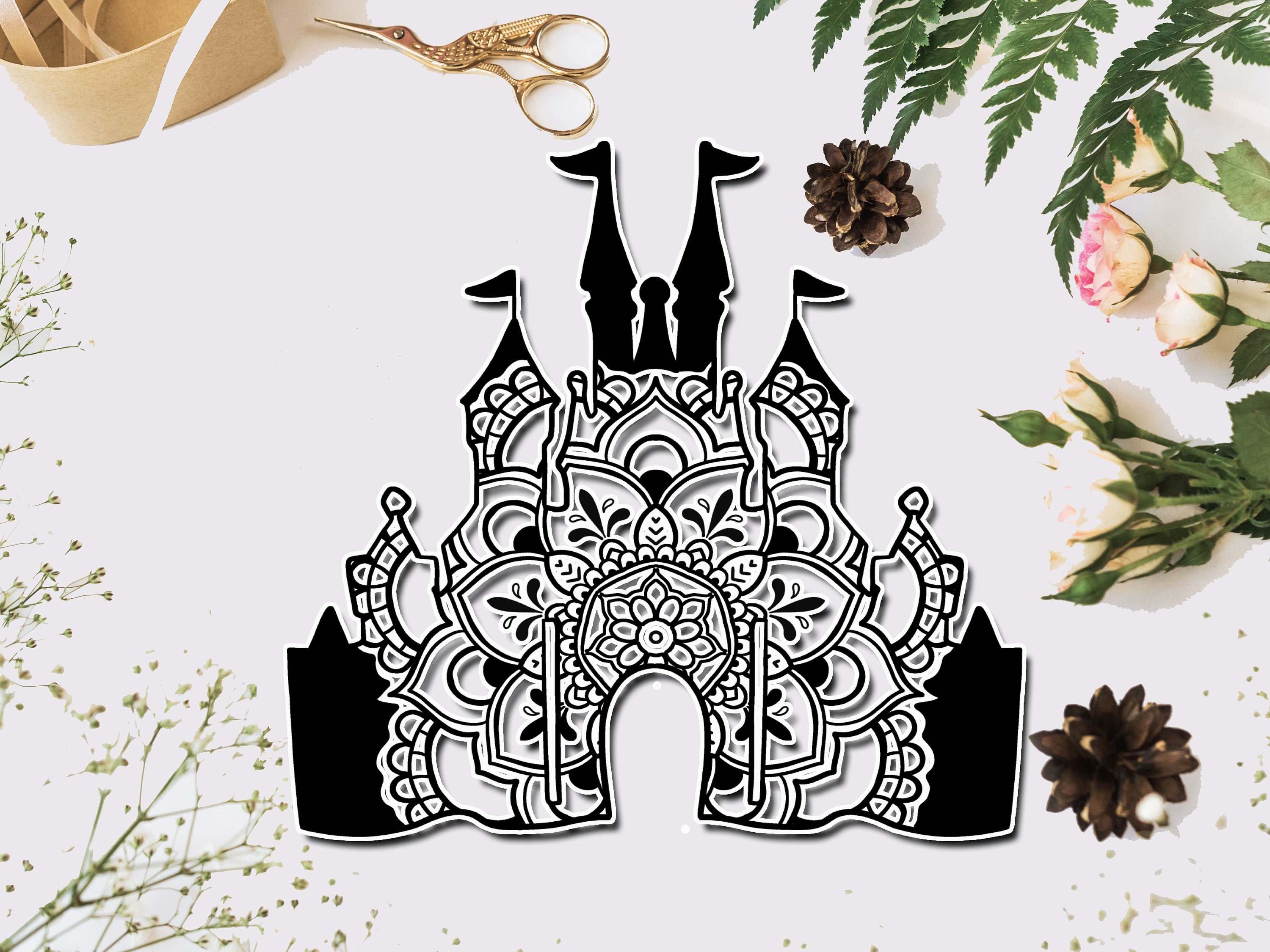 Free Free 82 Disney Cinderella Castle Svg SVG PNG EPS DXF File