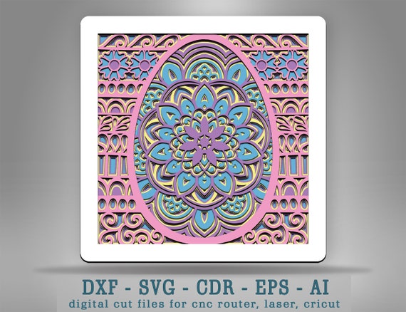 Download Easter Svg Easter Layered Svg 3d Easter Shadow Box Svg Etsy