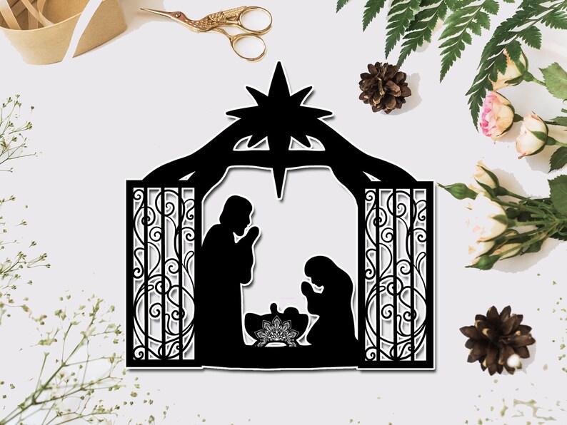 Free Free Free Layered Nativity Svg 444 SVG PNG EPS DXF File