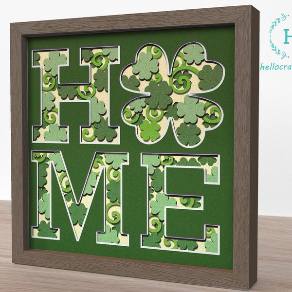 3d Lucky Home Svg, St Patrick's Shadow Box Svg - Cricut Files, Cardstock Svg, Silhouette Files - HelloCrafterSvg 3d Lucky Home Svg, St Patrick's Shadow Box Svg - Cricut Files, Cardstock Svg, Silhouette Files - HelloCrafterSvg