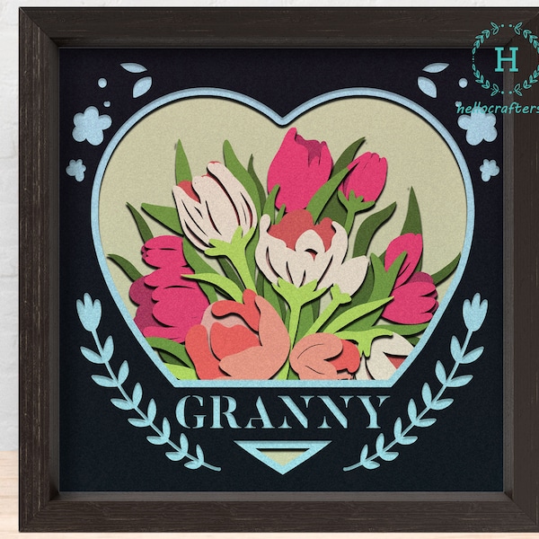 3D Customisable Mom Svg, Mother's Day Tulip Shadow Box Svg - Cricut Files, Cardstock Svg, Silhouette Files - HelloCrafterSvg 3D Customisable Mom Svg, Mother's Day Tulip Shadow Box Svg - Cricut Files, Cardstock Svg, Silhouette Files - HelloCrafterSvg