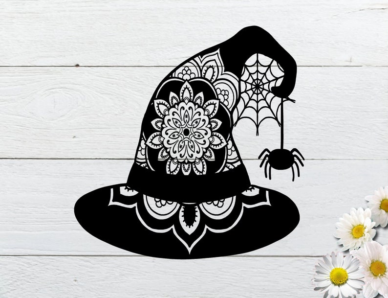 Download Witch Hat Svg Witch Mandala SVG Halloween | Etsy