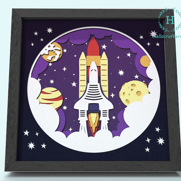 3d ROCKET Svg, SPACE ROCKET Shadow Box Svg - Cricut Files, Cardstock Svg, Silhouette Files - HelloCrafterSvg 3d ROCKET Svg, SPACE ROCKET Shadow Box Svg - Cricut Files, Cardstock Svg, Silhouette Files - HelloCrafterSvg