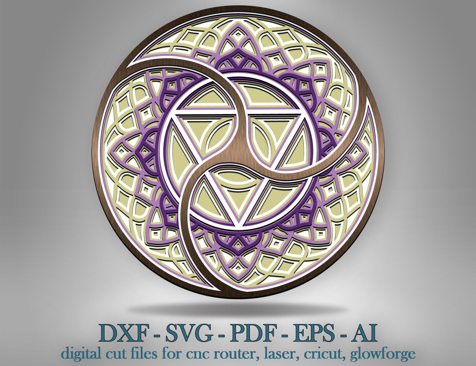 Free Free Cricut Mandala Shadow Box 726 SVG PNG EPS DXF File