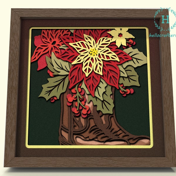 3D CHRISTMAS BOOTS Svg, Christmas SHADOW Box Svg - Cricut Files, Cardstock Svg, Silhouette Files - HelloCrafterSvg 3D CHRISTMAS BOOTS Svg, Christmas SHADOW Box Svg - Cricut Files, Cardstock Svg, Silhouette Files - HelloCrafterSvg