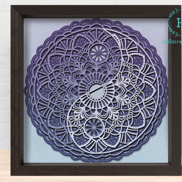 3d Mandala Yin Yang Svg, Floral Yin Yang Shadow Box Svg - Cricut Files, Cardstock Svg, Silhouette Files - HelloCrafterSvg 3d Mandala Yin Yang Svg, Floral Yin Yang Shadow Box Svg - Cricut Files, Cardstock Svg, Silhouette Files - HelloCrafterSvg