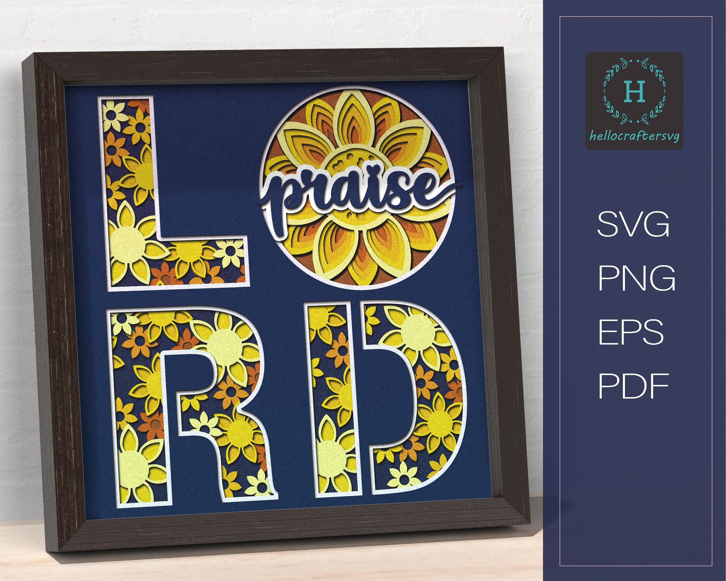 3D LORD Svg Religious Shadow Box Cricut Files Cardstock Etsy Australia