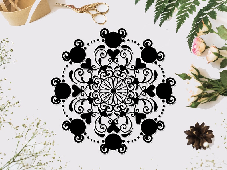 Download Disney mandala svg Mandala svg Floral disney mandala svg ...