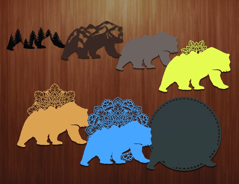 Download Mandala Bear Shadow Box Svg 3d Mountain Bear Sign Svg Mountain Bear Layered Svg Laser Cut Files Multilayer Bear Mandala Svg Clip Art Image Files Craft Supplies Tools Nusajayagroup Com