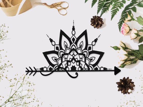 Download Half Mandala Svg Mandala Monogram Svg Cricut Etsy