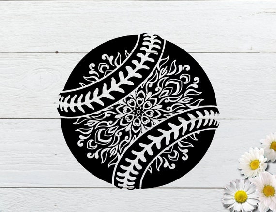 Download Baseball Mandala Svg For Your Craft Softball Svg Cut File Etsy