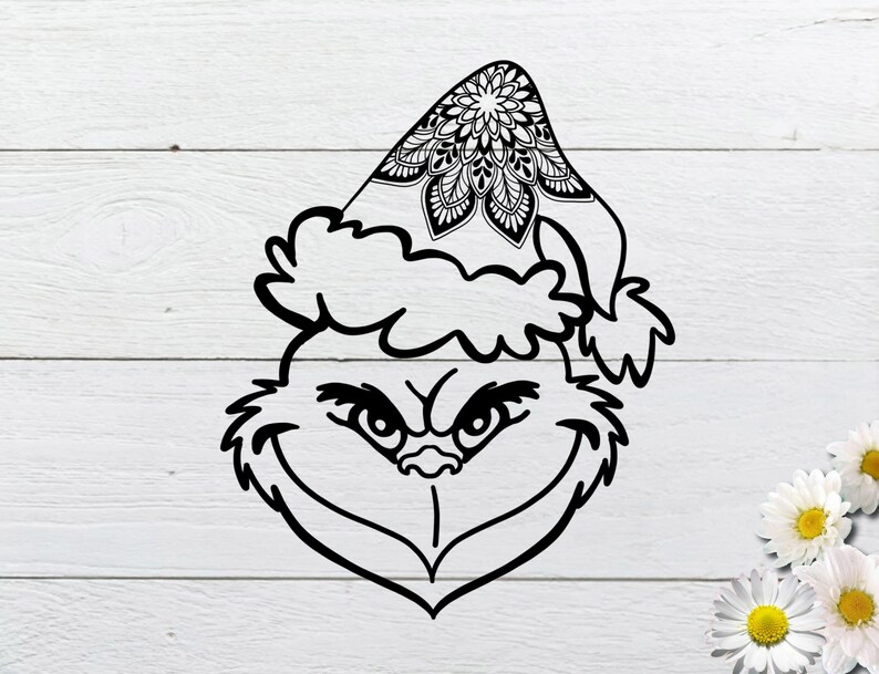 Download Grinch Svg Grinch Mandala Svg Christmas Grinch Face Svg For Cricut Silhouette Cut File Clip Art Art Collectibles Leadcampus Org