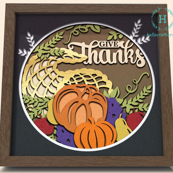 3D CORNUCOPIA SVG, GIVES Thanks Shadow Box Svg, Cricut Files, Cardstock Svg, Silhouette Files - HelloCrafterSvg 3D CORNUCOPIA SVG, GIVES Thanks Shadow Box Svg, Cricut Files, Cardstock Svg, Silhouette Files - HelloCrafterSvg