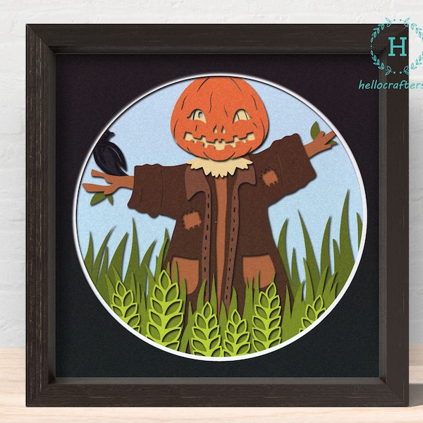 3D SCARECROW SVG, HALLOWEEN Shadow Box Svg, Cricut Files, Cardstock Svg, Silhouette Files - HelloCrafterSvg. 3D SCARECROW SVG, HALLOWEEN Shadow Box Svg, Cricut Files, Cardstock Svg, Silhouette Files - HelloCrafterSvg.