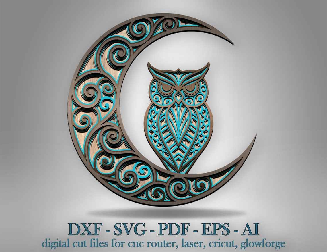 Free Free Layered Owl Svg 247 SVG PNG EPS DXF File