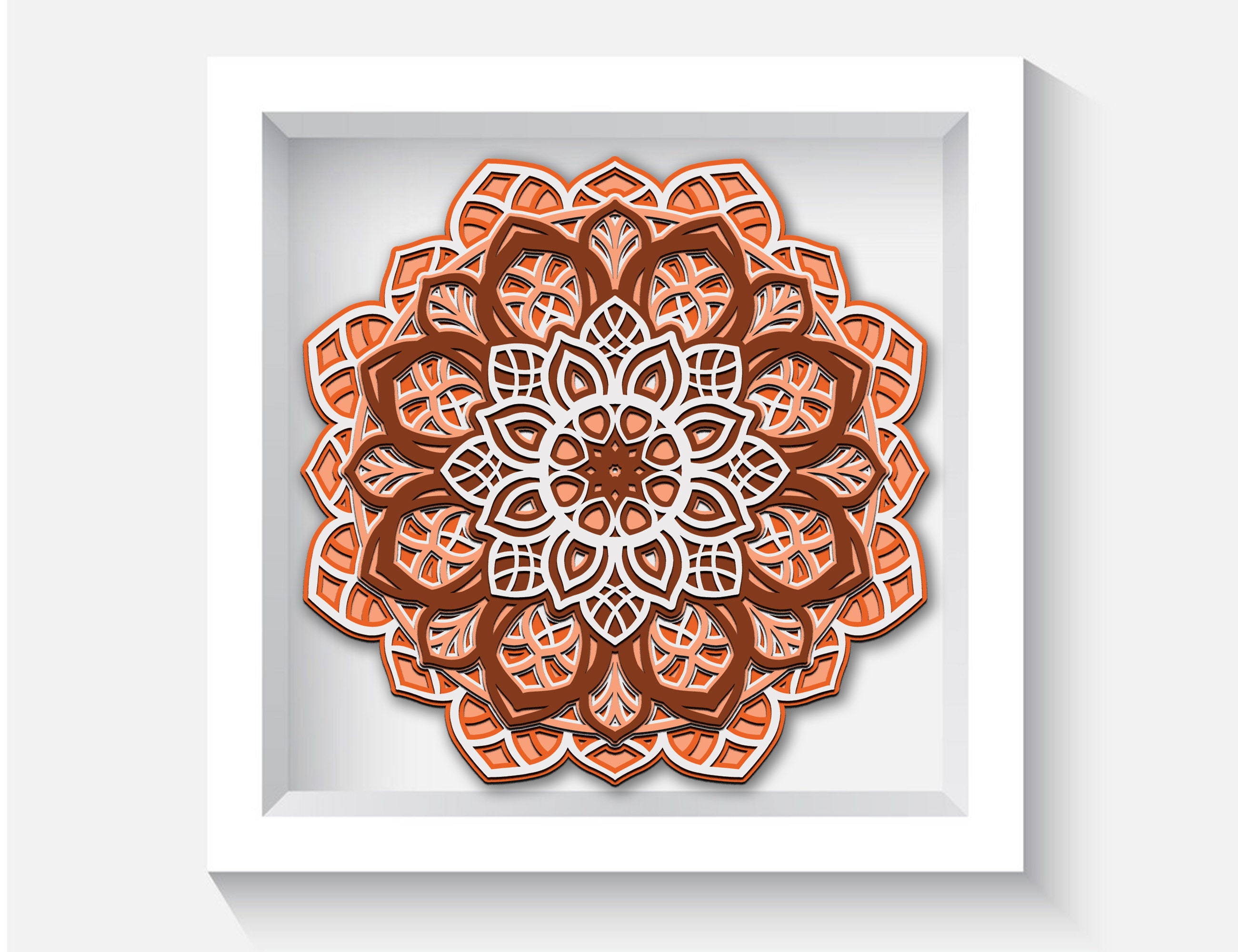 Flower Layered SVG 3d Flower Svg 3d Flower Shadow Box Cricut | Etsy