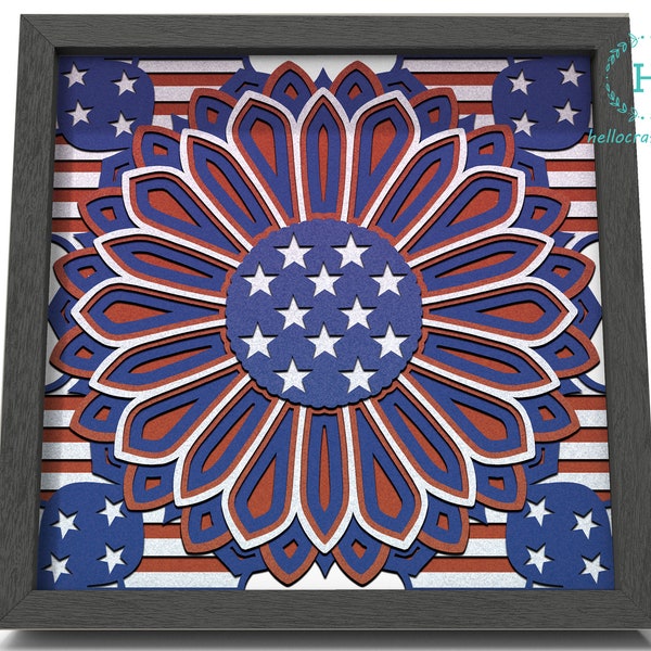 American Flag Layered SVG, American Flag Shadow Box Cricut Svg, 4th of july Svg, Laser Cut Files, Multilayer Mandala Svg - HelloCrafterSvg American Flag Layered SVG, American Flag Shadow Box Cricut Svg, 4th of july Svg, Laser Cut Files, Multilayer Mandala Svg - HelloCrafterSvg