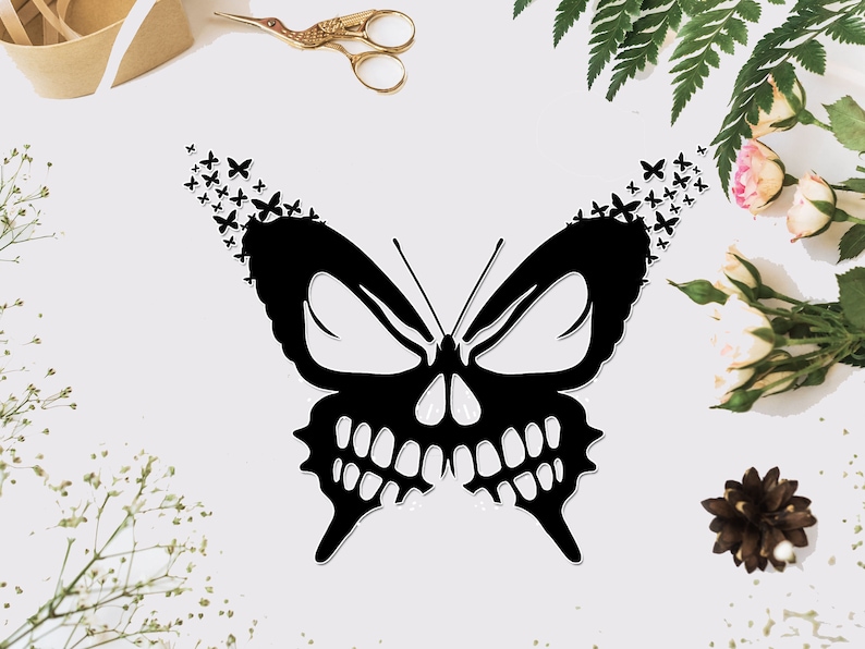 Free Free 233 Butterfly Skull Svg SVG PNG EPS DXF File