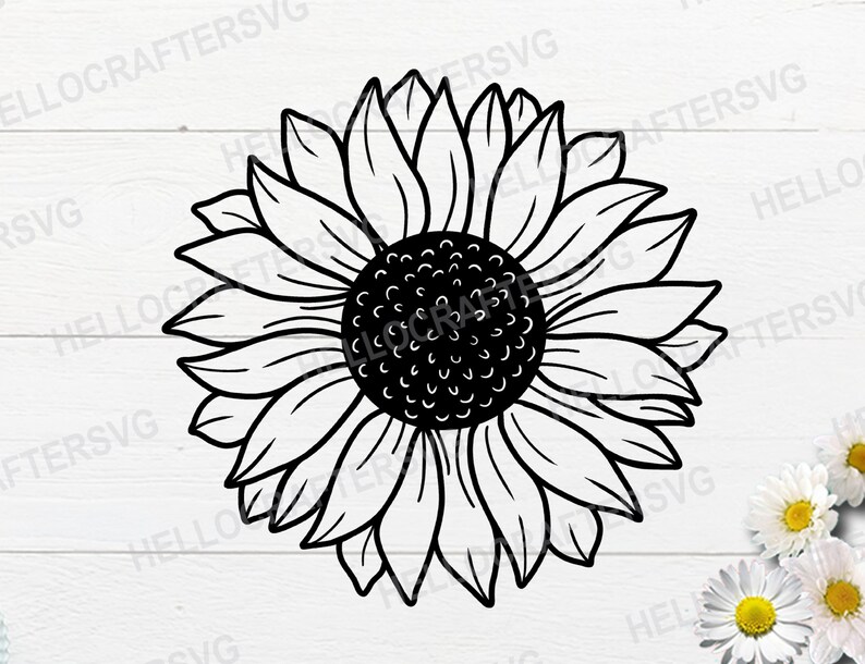 Free Free 174 Silhouette Cricut Silhouette Sunflower Svg Free SVG PNG EPS DXF File