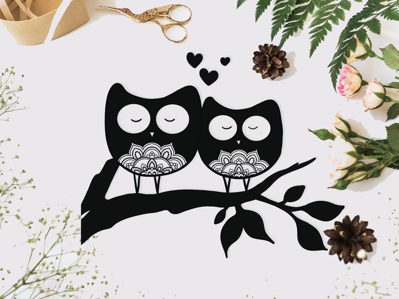 Download Owl Love Birds Mandala Svg Love Birds Svg Clip Art Art Collectibles Deshpandefoundationindia Org