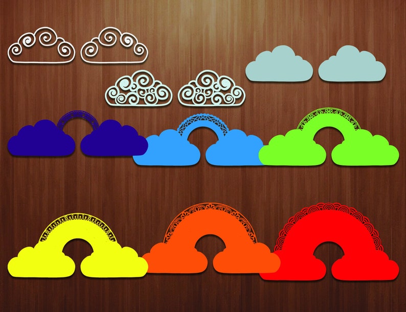 Download Scrapbooking Paper Party Kids 3d Rainbow Shadow Box Cricut Svg Multilayer Mandala Svg Glowforge Files Rainbow Layered Svg Rainbow Sign Svg Laser Cut Files