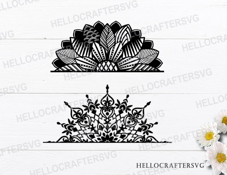 Download Mandala SVG half mandala svg bundle sunflower svg bundle ...