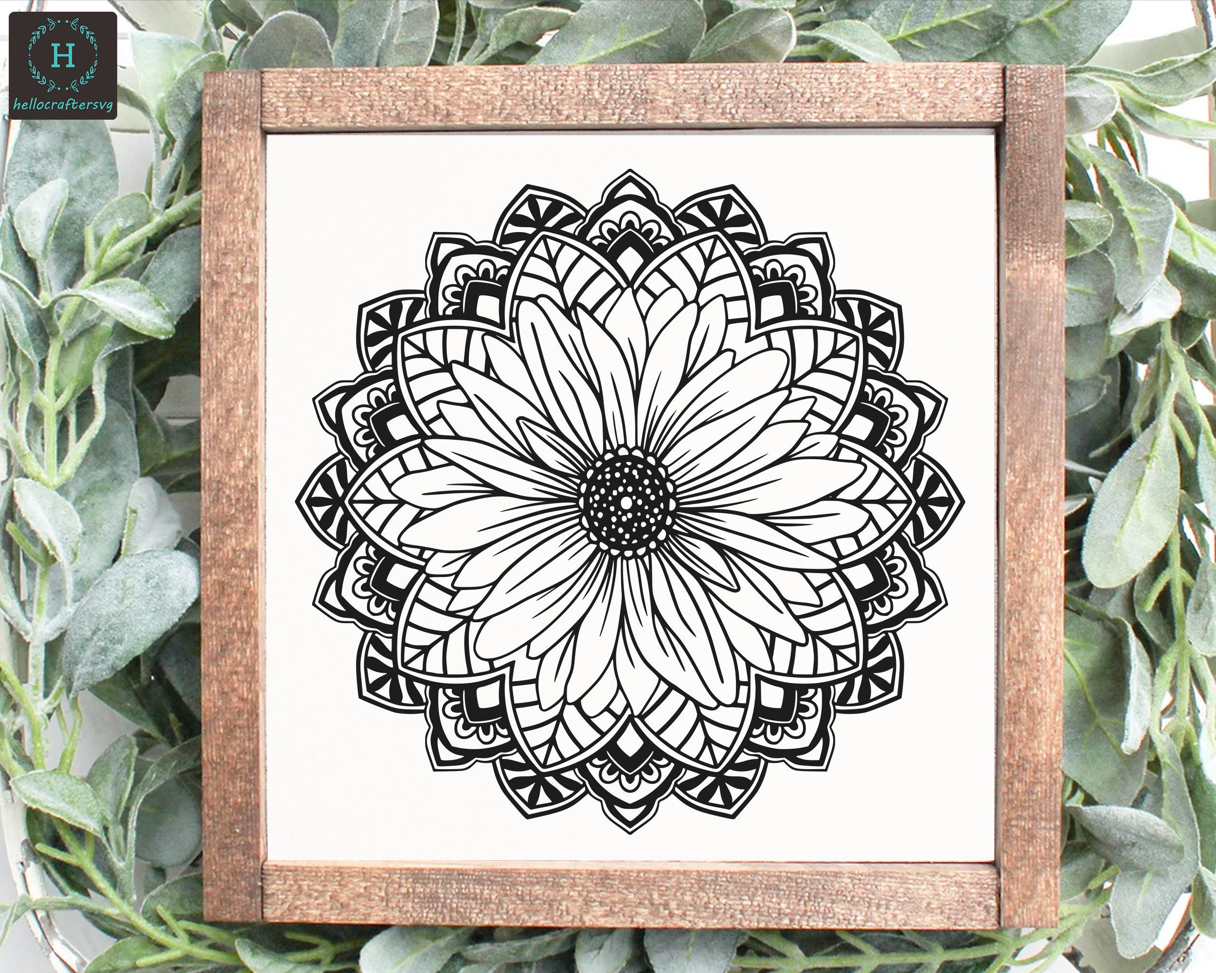 Flower Mandala Svg Daisy Mandala Svg Mandala Svg Floral Etsy