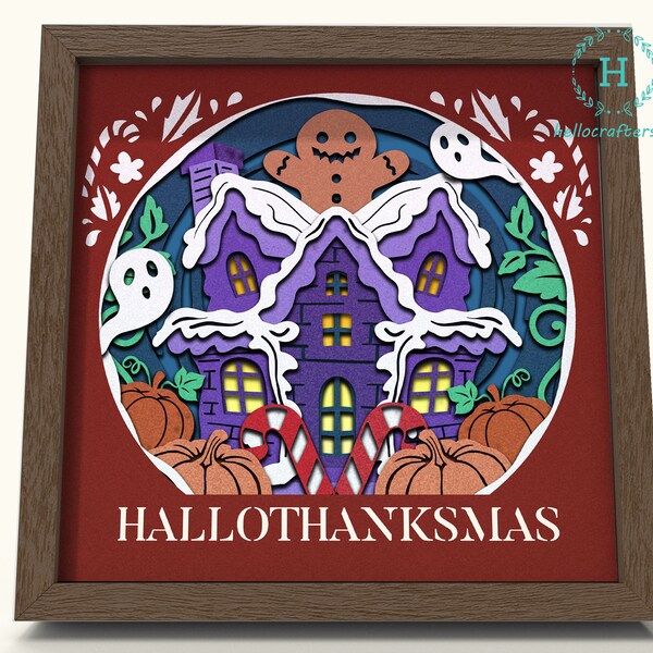 3d HALLOTHANKSMAS Svg, HALLOTHANKSMAS Shadow Box Svg - Cricut Files, Cardstock Svg, Silhouette Files - HelloCrafterSvg 3d HALLOTHANKSMAS Svg, HALLOTHANKSMAS Shadow Box Svg - Cricut Files, Cardstock Svg, Silhouette Files - HelloCrafterSvg