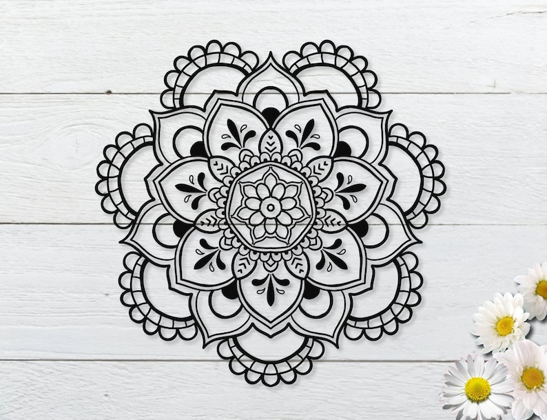 Free 72 Cricut Flower Mandala Svg SVG PNG EPS DXF File