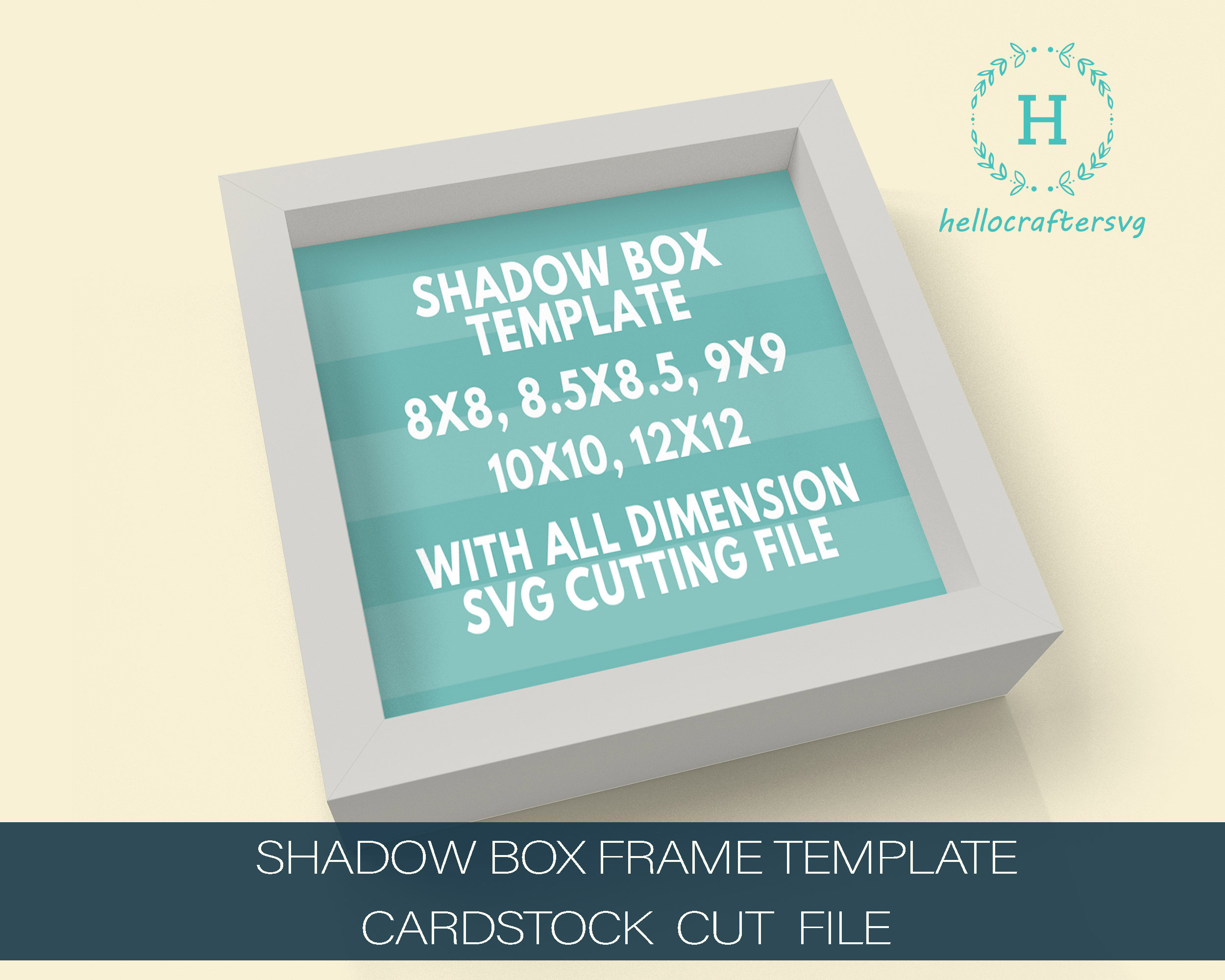 3D SHADOW BOX Template Svg Cardstock Shadow Box Frame Etsy Canada