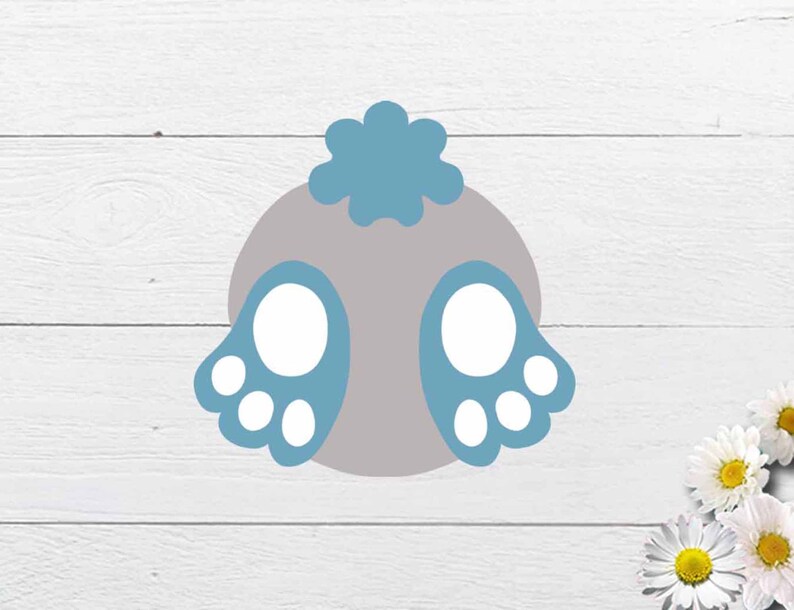 Download Cute Bunny Bum Svg Easter Bunny Tail svg For Cricut | Etsy