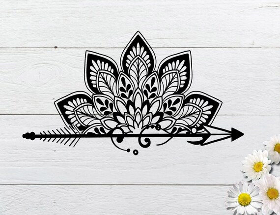 Download Half mandala svg Half arrow mandala svg for cricut ...