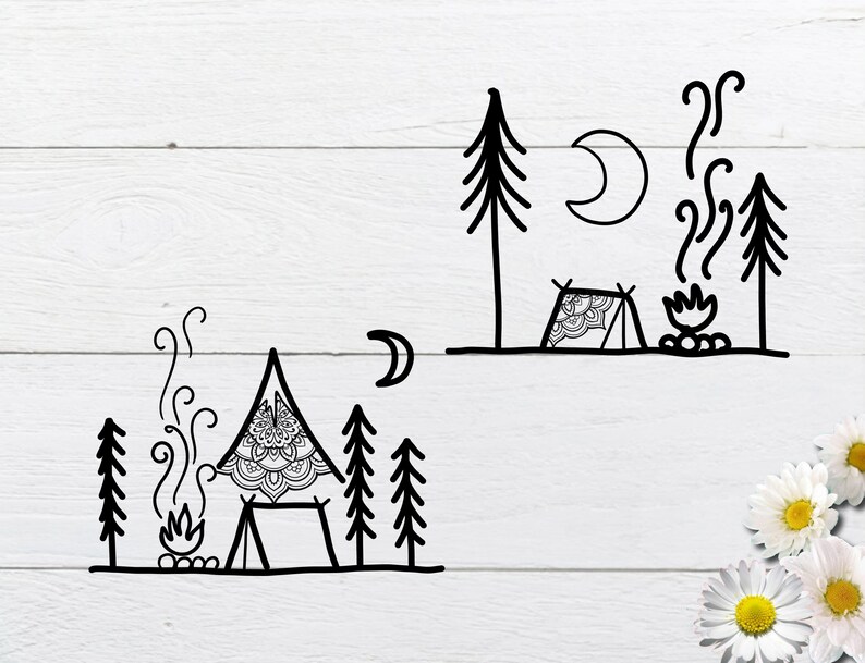 Free Free 319 Mountain Camping Svg SVG PNG EPS DXF File