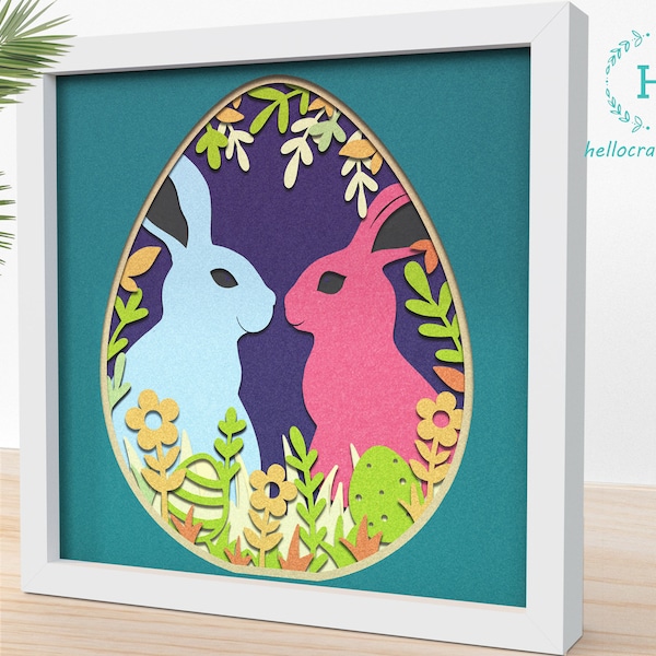 3D CUTE BUNNIE Svg, Easter Spring Shadow Box Svg - Cricut Files, Cardstock Svg, Silhouette Files - HelloCrafterSvg 3D CUTE BUNNIE Svg, Easter Spring Shadow Box Svg - Cricut Files, Cardstock Svg, Silhouette Files - HelloCrafterSvg