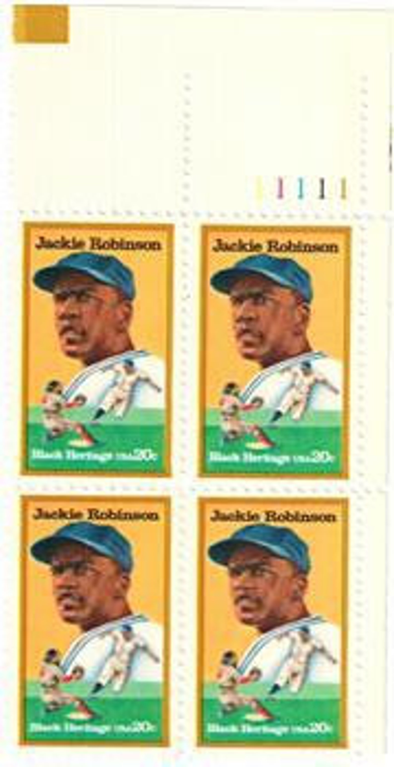 BH 1982 Jackie Robinson Postage Stamp Etsy