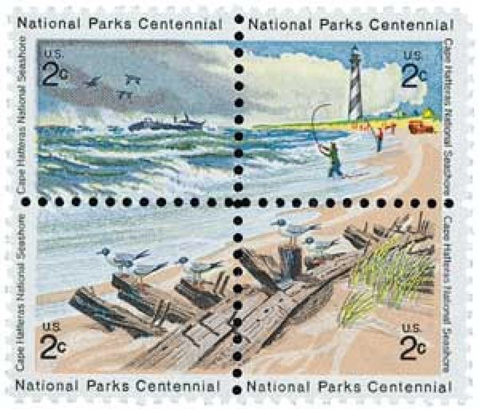 National Park Centennial Stamps Etsy