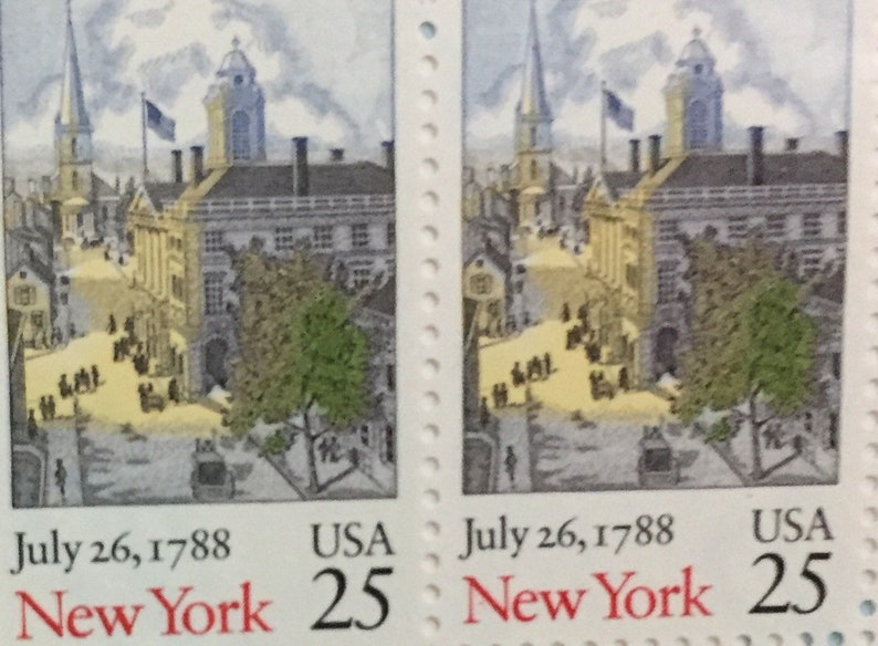 SS32. New York Statehood Stamp Etsy
